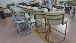 Taburete <span class=keywords><strong>de</strong></span> Bar Moderno <span class=keywords><strong>de</strong></span> Terciopelo Estilo Antiguo, Silla <span class=keywords><strong>de</strong></span> Bar <span class=keywords><strong>de</strong></span> Acero Inoxidable y Cuero, Taburetes <span class=keywords><strong>de</strong></span> Bar Usados Baratos, Muebles para el Hogar - Product Image 5