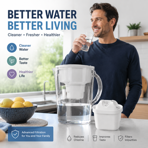 Universal Water Filter Cartridge Replacement for Home <b>Kitchen</b> Water Purifier Pitcher Jug Filtration System - Product Image 1
