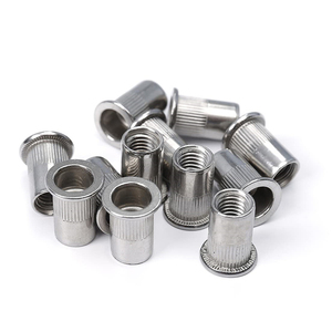M3 M4 M5 M6 M8 M10 M12 304 thép không gỉ Đầu phẳng rivnut ren chèn nutsert có khía mù đinh tán hạt - Product Image 2