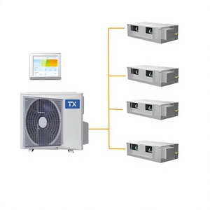Unidad de Aire Acondicionado Central Multisplit VRF con Motor y Filtro Ecológico para Uso Doméstico y Comercial, a Prueba de Explosiones - Product Image 2