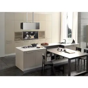 Fabbrica Diretta Moderno Bianco Australiano Standard di Cucina Dispensa Cabinet Isola Tavolo Da Cucina