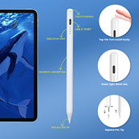 Stylet capacitif universel en métal pour écran tactile, compatible avec les systèmes iOS/Android, pour iPad et téléphone Apple, crayon de dessin rechargeable