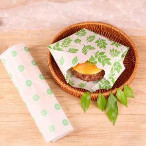 Papel para Alimentos de Restaurante, Barrera contra Grasa, para Sándwiches, Bolas de Arroz, Hamburguesas, Rollos de Pollo, Envoltura de Cera - Product Image 6