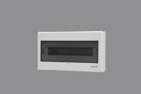 Boîtier de distribution électrique mural intérieur LYM3-16M avec couvercle en plastique et base métallique pour la distribution d'énergie domestique