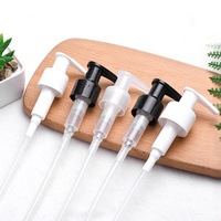 Pompe à lotion en plastique blanche 24/410 28/410 pour traitement liquide, avec interrupteur gauche et droit, pour flacon pompe à lotion