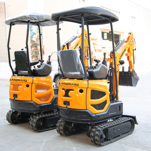 Miniexcavadoras de bajo consumo de combustible Landawrd, máquina excavadora de alta calidad con motor y gancho rápido inclinable, a la venta. - Product Image 6