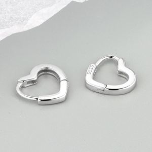 Minimalist 18k Gold Plated Heart Hoogie <b>Earring</b> for Women Hoop <b>Earrings</b> Geometric Love Hoop <b>Earrings</b> for Women - Product Image 1