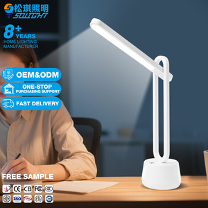 Văn phòng ký túc xá nghiên cứu không dây đèn đọc sách pin hoạt động có thể sạc lại ánh sáng điều khiển cảm ứng có thể gập lại Dimmable dẫn đèn bàn - Product Image 1