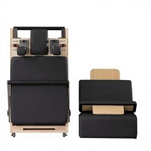 Foldable Maple Wood Reformer Machine-Durable & Adjustable Commercial Home/Studio Use Space-Saving Fitness Equipment SDZS-034 Pre - Product Image 4