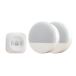 ระบบกริ่งประตูไร้สายกันน้ำทันสมัย ใช้พลังงานจากปลั๊กไฟ พร้อมไฟกลางคืน ระยะ 200 เมตร สำหรับอพาร์ทเมนต์ สวนสาธารณะ ใช้งานกลางแจ้ง และในบ้าน - Product Image 2