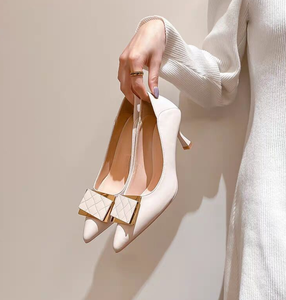 Nouvelles escarpins pointus pour femmes, printemps-automne, sexy, style française, talons hauts - Product Image 4