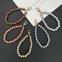 Correa Decorativa para Bolsos de Compras, Llaveros y Bolsos de Noche, Hecha a Mano con Perlas de ABS de Alta Calidad, Elegante y para Jóvenes