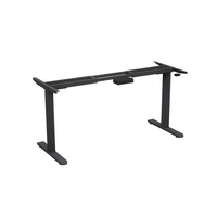 Cadre de bureau électrique moderne de luxe à moteur unique, convertible, avec hauteur réglable pour position assise ou debout, idéal pour l'ordinateur et le bureau