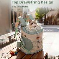 Sac à dos de transport pour animaux de compagnie color block, grande capacité, avec trous d'aération, sangles rembourrées confortables, sac de transport extérieur pour chiots, vente en gros