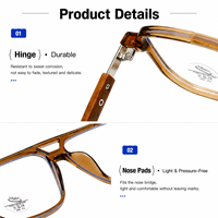 Lunettes carrées classiques personnalisées Sunray OEM ODM avec options de couleurs sur mesure pour les acheteurs en gros – Lunettes sur mesure