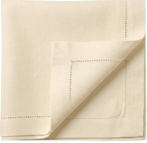 Serviettes en tissu de coton ivoire de bonne qualité pour la mise en table, salle à manger, restaurant, hôtel, café, mariage, événements, en vente - Product Image 2