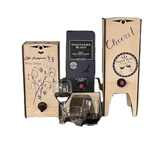 나무 와인 상자 디스플레이 홀더 스탠드를 보여주는 사용자 정의 와인 박스 손으로 만든 여러 크기의 상자에 대한 나무 케이스 와인