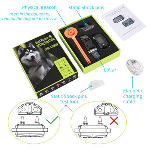 Último GF01 al aire libre inalámbrico GPS perro cerca sistema IP67 impermeable mascota GPS entrenamiento cerca Collar con vibración pitido - Product Image 6