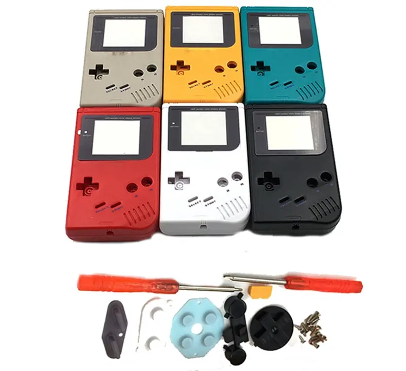 Разноцветный чехол для замены DIY, чехол для Nintendo gb, игровой чехол, аксессуары для GB, чехол для мальчика, чехол для замены инструмента