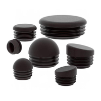 Nouveau bouchon d'étanchéité de tube et de bouchon de tuyau en PVC en plastique rond noir