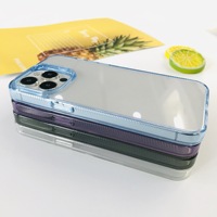 Haute Transparent Acrylique TPU Anti-Jaune Bayer Matériel Clair Téléphone étui pour iphone 14 15 16 Pro Max Nouvelle Coque Mobile