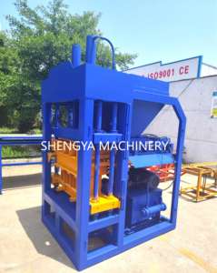 เครื่องจักรผลิตอิฐบล็อกประสิทธิภาพสูง Shengya รุ่น SY4-10 ระบบไฮดรอลิกอัตโนมัติเต็มรูปแบบ สำหรับผลิตอิฐปูพื้นและอิฐบล็อกประสาน - Product Image 5