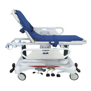 सस्ते मेडिकल ग्रेड अस्पताल रोगी परिवहन ट्रॉली हाइड्रोलिक आपातकालीन मोबाइल गाड़ी - Product Image 1