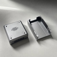 Komponen Mesin CNC, Casing Elektronik Aluminium Ekstrusi, Housing Aluminium CNC Milling, Part Kustom untuk Pengontrol Industri