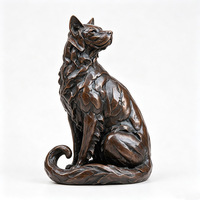 Collection de figurines d'animaux en laiton massif : Éléphant, Cheval, Lion, Ours, Loup, Renard, Aigle, Hibou, Paon – Décoration de bureau et de bibliothèque