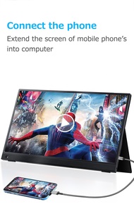จอภาพพกพาขนาด 15.6 นิ้ว 4K 75Hz IPS สำหรับขยายหน้าจอแล็ปท็อป คอมพิวเตอร์ PS4 Switch พร้อมพอร์ต USB-C - Product Image 5