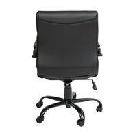 Chaise de bureau en cuir, pivotante à dossier central, de haute qualité, pour salon