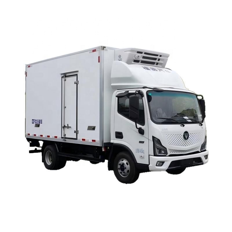 Foton 3-тонный рефрижератор для электромобилей с морозильной камерой, грузовик с гидравлическим хвостовым подъемником