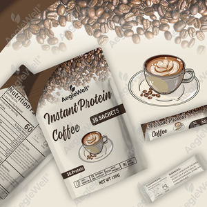 Aeglewell OEM ODM Proteína de café en polvo Proteína y café real Todo en uno en polvo - Product Image 6