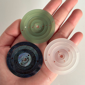 Xinbeis nuevo accesorio circular de doble orificio de ácido acético de alta calidad, sin paso Anillo blanco, horquilla artesanal Diy, Hanfu Anci - Product Image 1