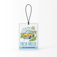 Désodorisant de voiture en forme de dessin animé, carte parfumée suspendue, diffuseur d'arômes, éliminateur d'odeurs, pendentif en papier pour voiture et maison