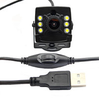 Mini Módulos de Cámara USB 720P, Carcasa Industrial Impermeable, Luz LED Blanca, Luz Infrarroja 850/940, Compatible con UVC, Plug-and-Play