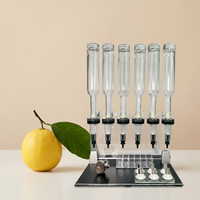 Distributeur de parfum professionnel à 6 têtes, flacon en verre avec pompe pulvérisatrice, présentoir pour bar à parfums