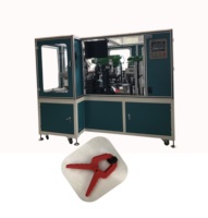 Machine d'assemblage entièrement automatique de pinces en plastique/nylon pour moteur |   Contrôlé par PLC, garantie d'un an pour la fabrication industrielle