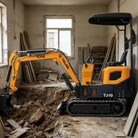 Mini-excavatrice diesel TAJIN TJ10 flexible à rotation in situ pour la rénovation de maisons
