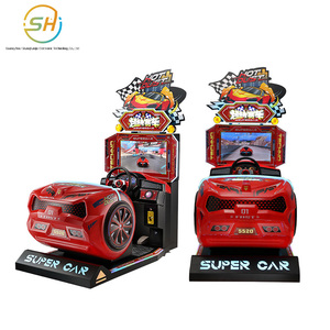 Macchina da Gioco Super Racing per Bambini, Attrezzatura Arcade a Moneta, Simulatore <span class=keywords><strong>di</strong></span> Corse - Product Image 6