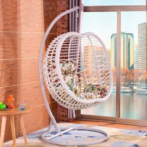 Son tasarım açık salıncak yumurta sandalye asılı salıncak oturma odası salıncak hindistan