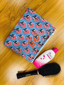 Bolsas de Aseo Portátiles Acolchadas de Algodón con Estampado Floral, Regalos para Damas de Honor, Bolsa de Cosméticos para Mujer, Pequeña Capacidad - Product Image 3