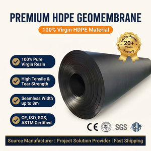 Lámina Impermeabilizante de Polietileno de Alta Densidad para Estanques de Peces y Piscinas, Geomembrana de HDPE - Product Image 1