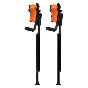 Béquilles médicales en alliage d'aluminium pliables et réglables en hauteur pour la récupération après fracture YC852A1, paquet individuel - Product Image 3