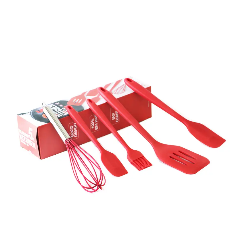 TOONEW Atacado Quente Cozinha Colorido 9 pcs Silicone Cozinha Utensílio Cozinhar Tool Set