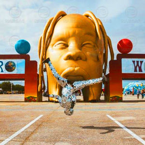 โมเดลหัวสกอตต์แบบพองลมขนาดใหญ่สำหรับตกแต่งคอนเสิร์ต20FT 26ft ออกแบบได้ตามต้องการ28ft 30ft กลางแจ้ง - Product Image 2