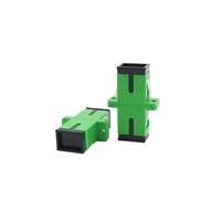 Listo para la entrega SC UPC Adaptador de fibra óptica FTTH Terminal Caja de distribución Simplex Acoplador Conector SC