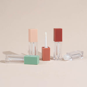 Haute qualité 3ml coloré en plastique brillant à lèvres bouteille bouchon à vis baguette brosse brillant à lèvres conteneur Tubes pour cosmétiques de soins personnels - Product Image 3