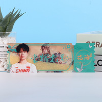 Hanxin Quicksand Mahjong DIY Goo Plate Board Custom Acrylic Brick Cartoon Anime Style Flowing Hemp Cartoon Quicksand Board