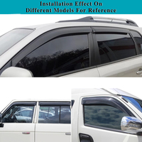 Deflectores de Ventana Laterales y Protectores de Lluvia para CITROEN BERLINGO M49 M59 1996-2012, Acrílico Translúcido Engrosado con Adhesivo